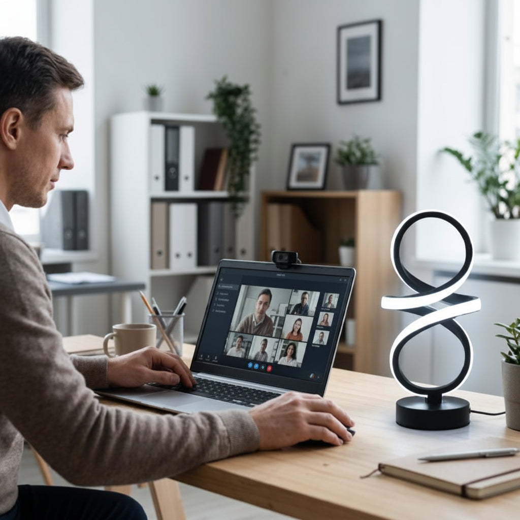 Lampe de bureau élégante sur bureau