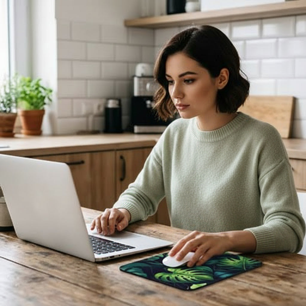 Tapis de souris glisse facilement confort femme travail bureau