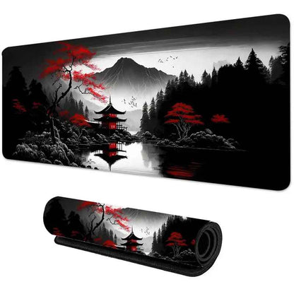Sakura avec temple noir