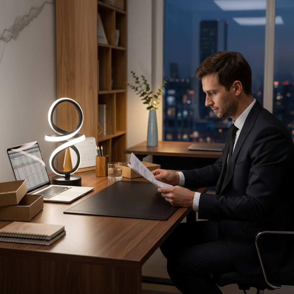 Lampe de bureau base stable lecture