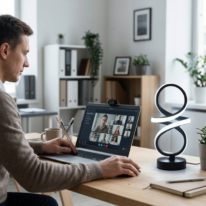 Lampe de bureau élégante sur bureau 