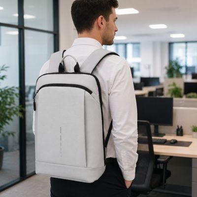 Sac a dos ordinateur portable dris clair compartiment rembourré