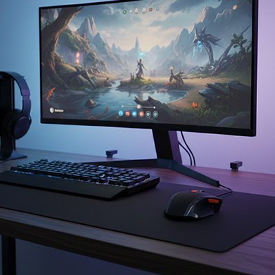 Souris sans fil  sur bureau