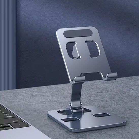 Support pour tablette design élégant setup bureau professionnel
