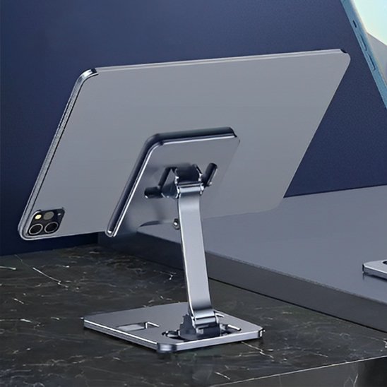 Support pour tablette panneau ventilé dissipation chaleur vue de dos
